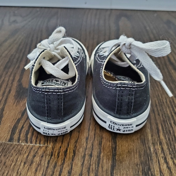 Converse Black Sneakers Size Infant 4 - Picture 3 of 5